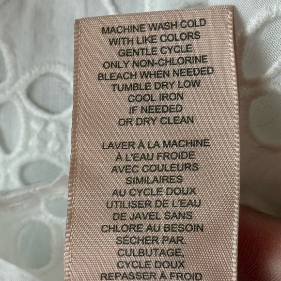 Philosophy White Eyelet Blouse NWT. - Picture 9 of 9